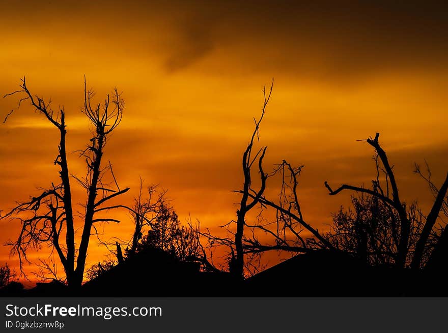 Sky, Afterglow, Red Sky At Morning, Sunrise