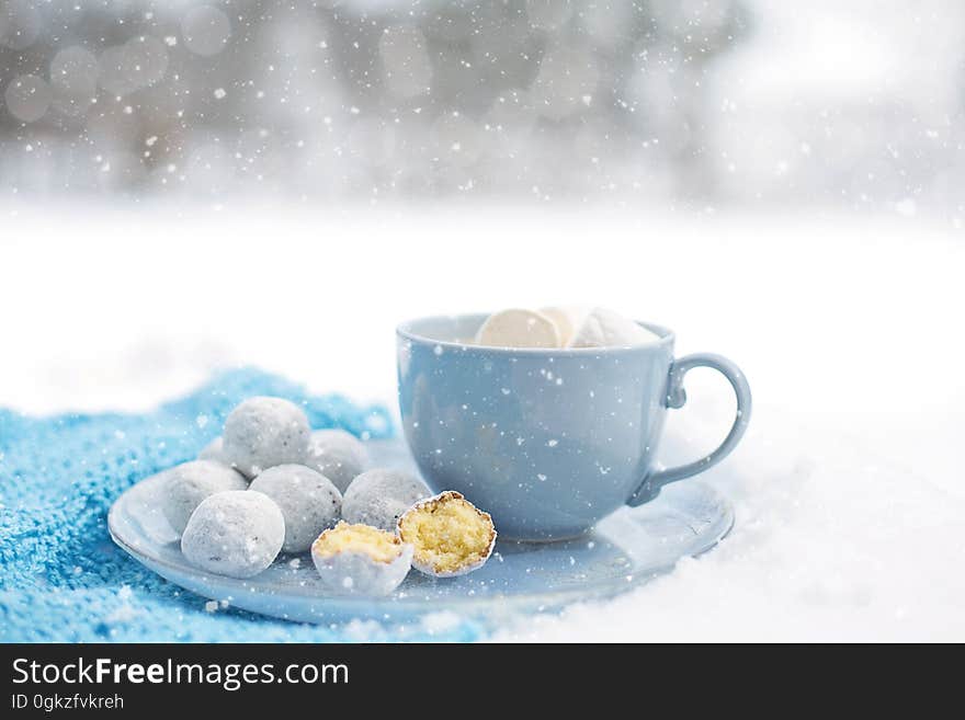 Coffee Cup, Powdered Sugar, Cup, Tableware