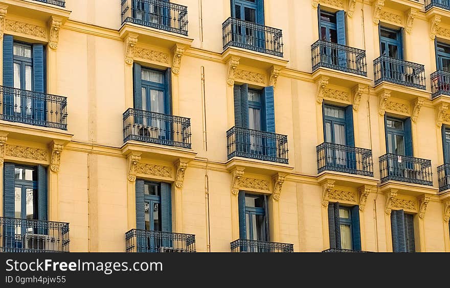 Yellow Residential Building