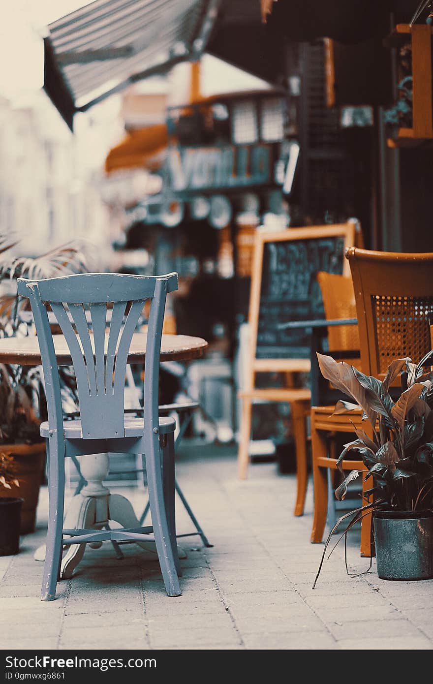 Chairs and Tables in Restaurant