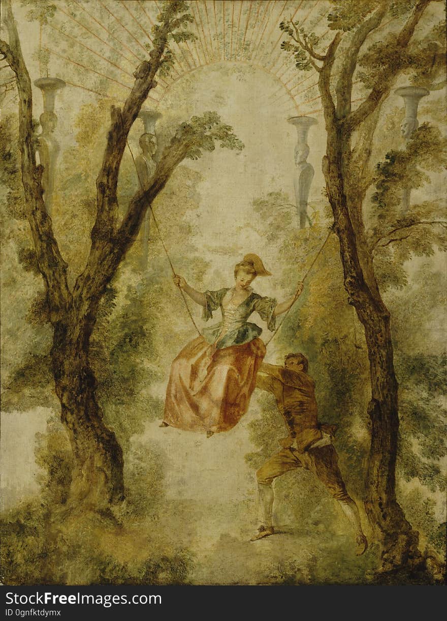 artist / taiteilija / konstnÃ¤r: Antoine Watteau &#x28;1684âˆ’1721&#x29; title / teosnimi / titel: The Swing / Keinu / Gunga date / ajoitus / datering: c. / n. /ca. 1712 techinique / tekniikka / teknik: oil on canvas / Ã¶ljy kankaalle / olja pÃ¥ duk measurements / mÃ¥tt / mitat: 95 x 73 cm collection / kokoelma / samling: Hjalmar Linder Donation / Hjalmar Linderin lahjoituskokoelma / Hjalmar Linders donationssamling Finnish National Gallery / Sinebrychoff Art Museum Kansallisgalleria / Sinebrychoffin taidemuseo Finlands Nationalgalleri / Konstmuseet Sinebrychoff inv. no. A II 1413 photo / kuva / foto: Finnish National Gallery / Kansallisgalleria / Finlands Nationalgalleri / Matti Janas. artist / taiteilija / konstnÃ¤r: Antoine Watteau &#x28;1684âˆ’1721&#x29; title / teosnimi / titel: The Swing / Keinu / Gunga date / ajoitus / datering: c. / n. /ca. 1712 techinique / tekniikka / teknik: oil on canvas / Ã¶ljy kankaalle / olja pÃ¥ duk measurements / mÃ¥tt / mitat: 95 x 73 cm collection / kokoelma / samling: Hjalmar Linder Donation / Hjalmar Linderin lahjoituskokoelma / Hjalmar Linders donationssamling Finnish National Gallery / Sinebrychoff Art Museum Kansallisgalleria / Sinebrychoffin taidemuseo Finlands Nationalgalleri / Konstmuseet Sinebrychoff inv. no. A II 1413 photo / kuva / foto: Finnish National Gallery / Kansallisgalleria / Finlands Nationalgalleri / Matti Janas