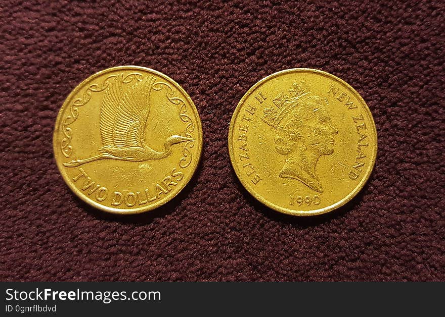 Gold Elizabeth New Zealand 1990 Coin