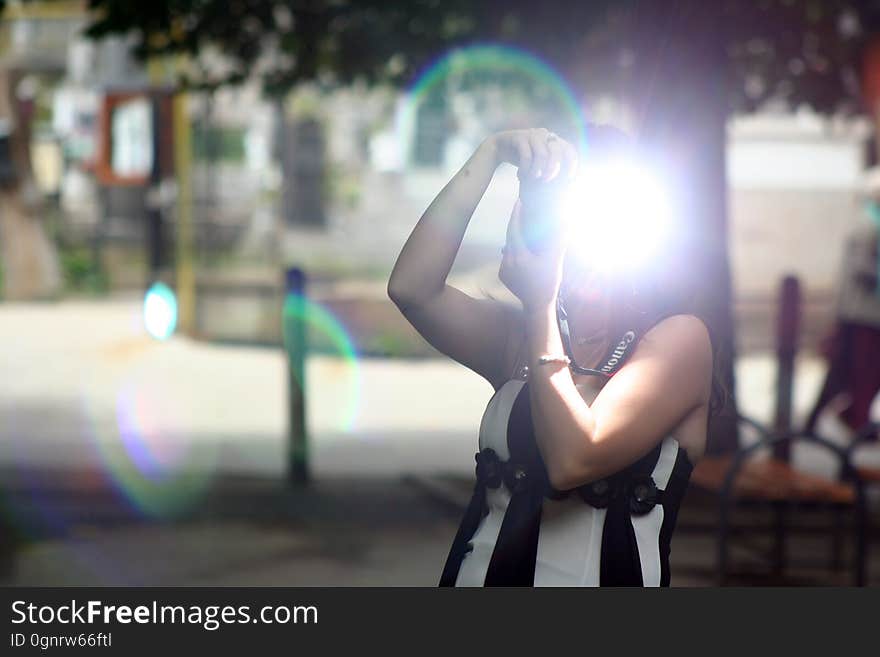 Light, Snapshot, Girl, Fun