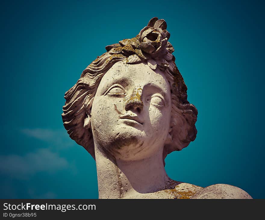 Statue, Sculpture, Classical Sculpture, Head