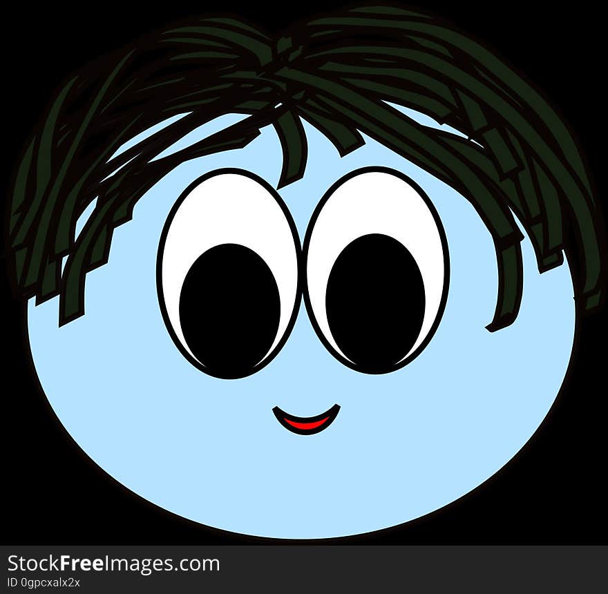 Face, Black, Cartoon, Nose