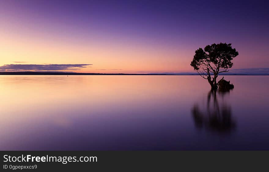 Reflection, Horizon, Sky, Nature