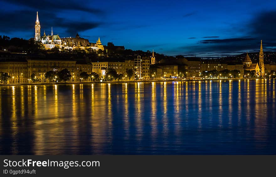 Reflection, Sky, Landmark, Night