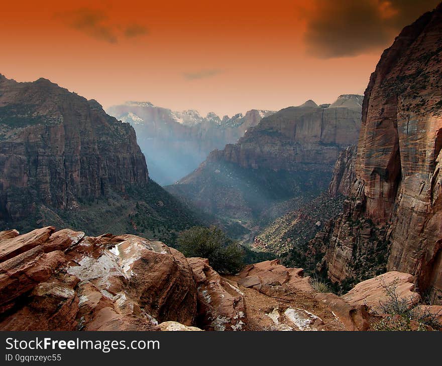 Mountain, Wilderness, Sky, Rock