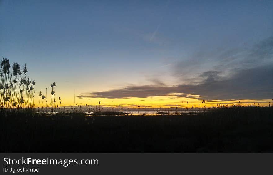 Sunset over Salina de Torrevieja