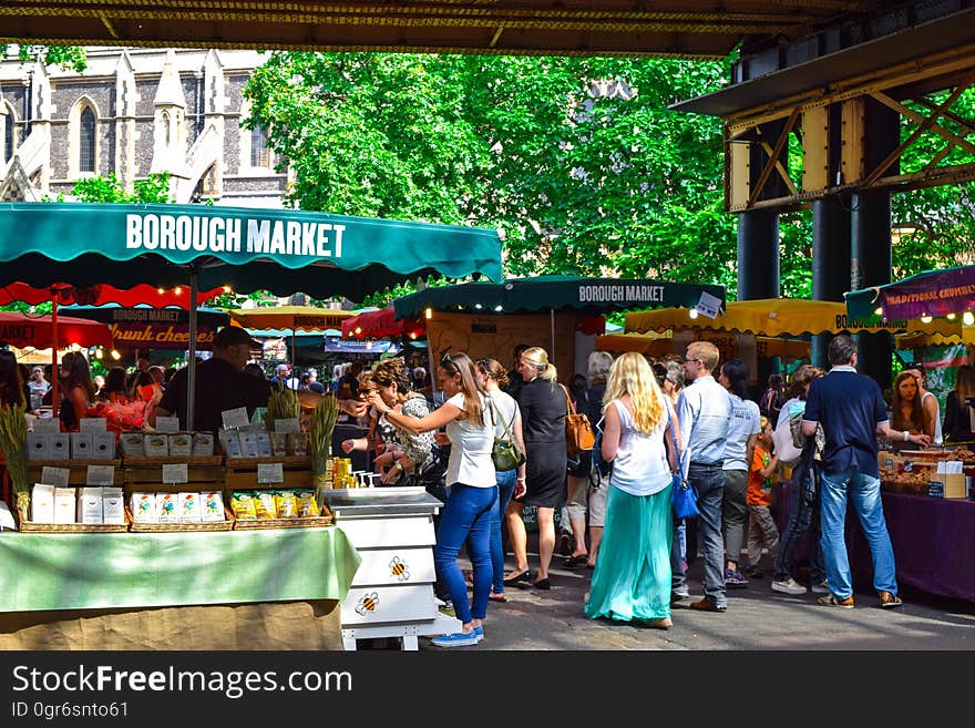 Borough Market in London, England.