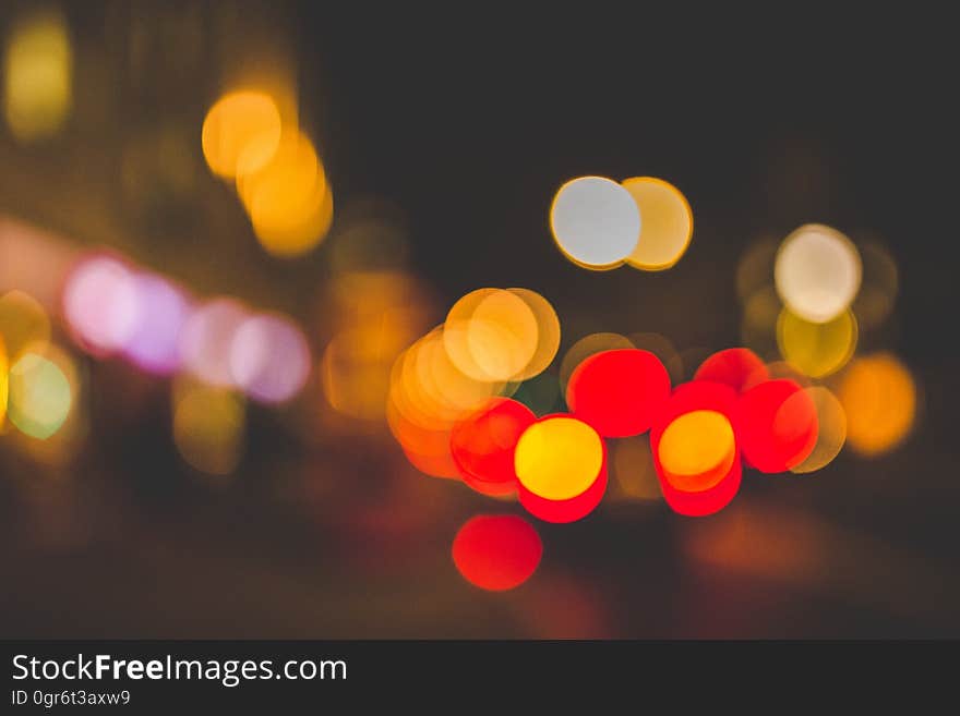 Bokeh Photography of Colorful Lights