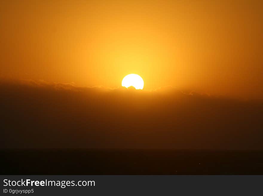 Sun, Sunrise, Horizon, Atmosphere