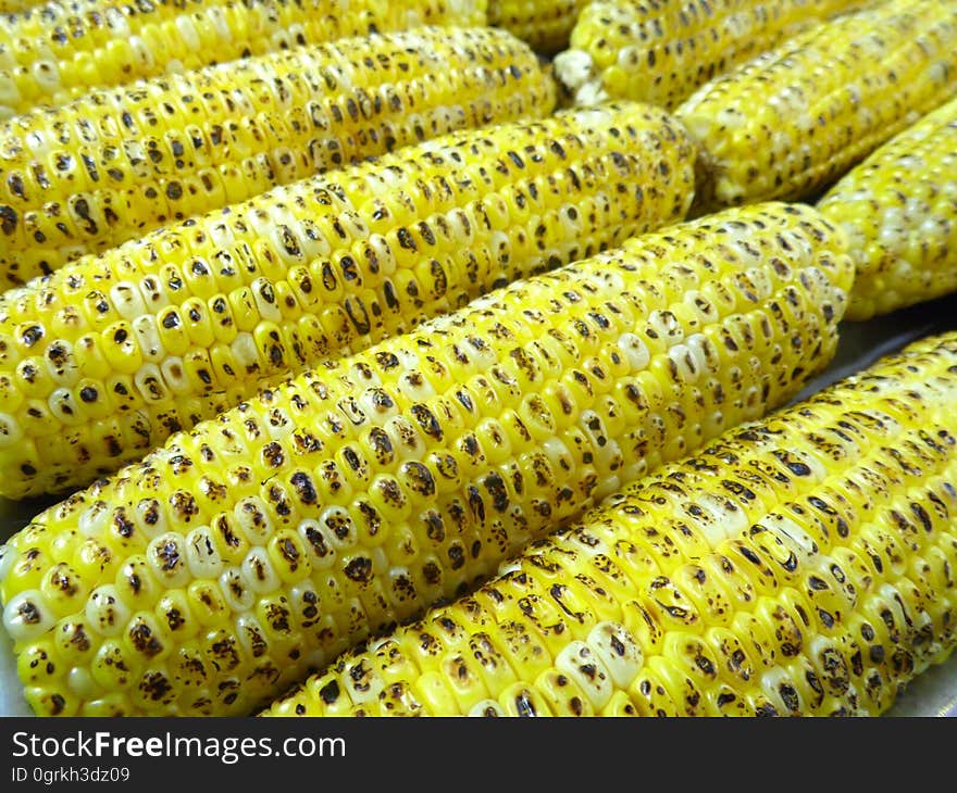 Sweet Corn, Yellow, Corn On The Cob, Produce