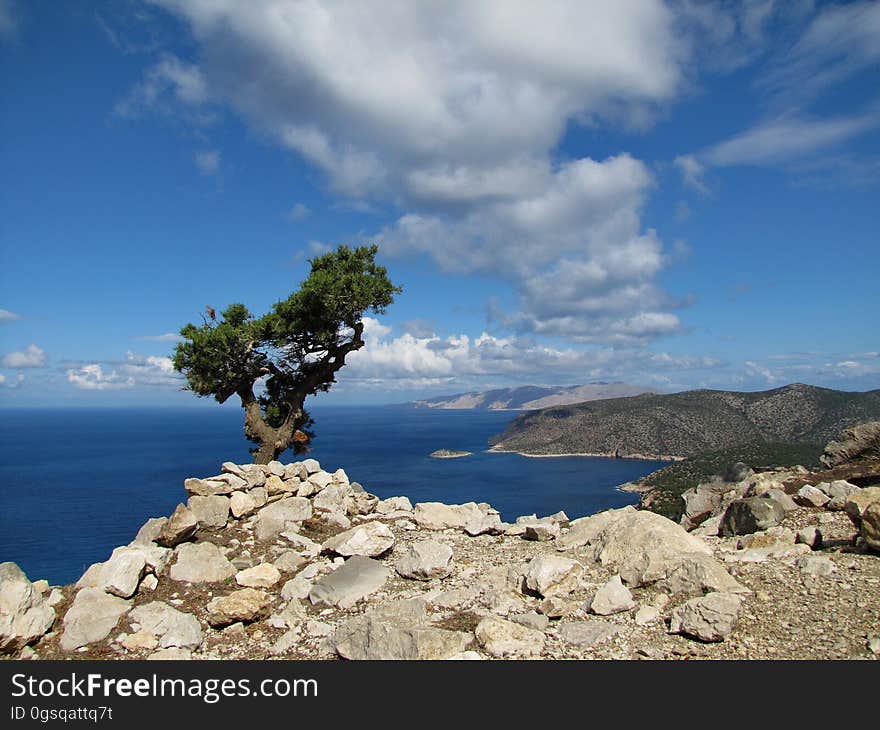 Cloud, Sky, Water, Plant, Mountain, Natural landscape