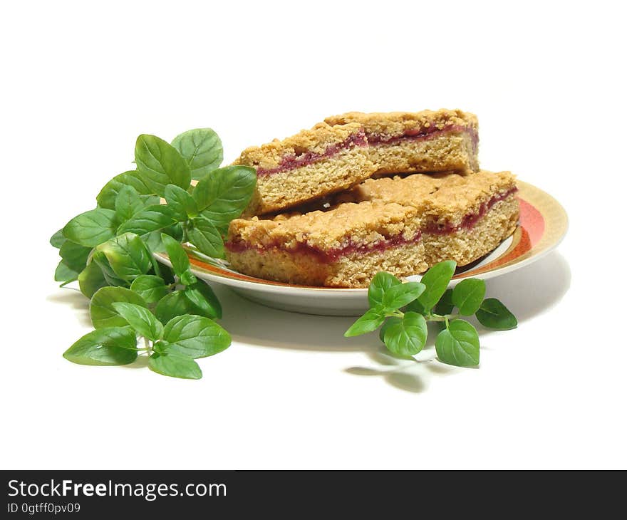 Brown Cookie Sandwich on Plate