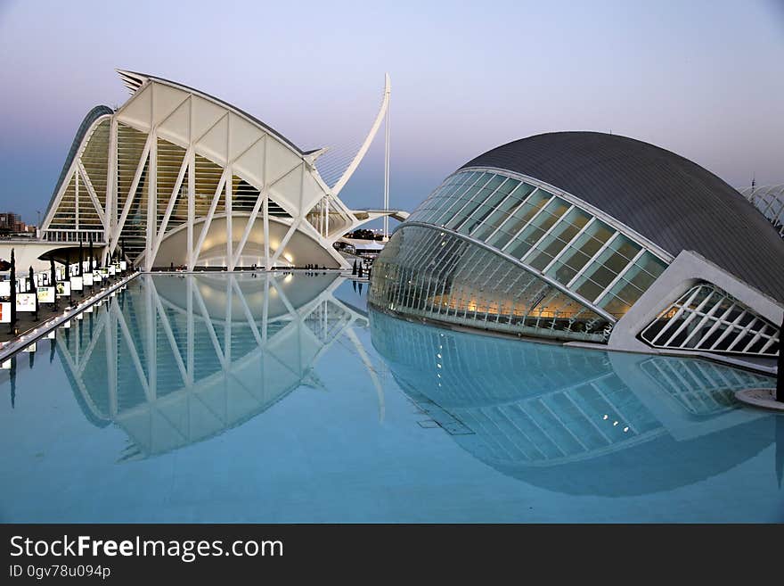 View of the City of Art and Science, famous landmark in Valencia, Spain. View of the City of Art and Science, famous landmark in Valencia, Spain.