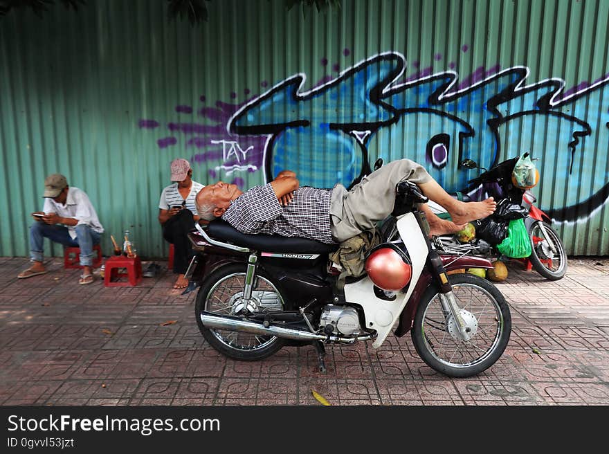 Expert at napping! In Ho Chi Minh City &#x28;Saigon&#x29; Vietnam