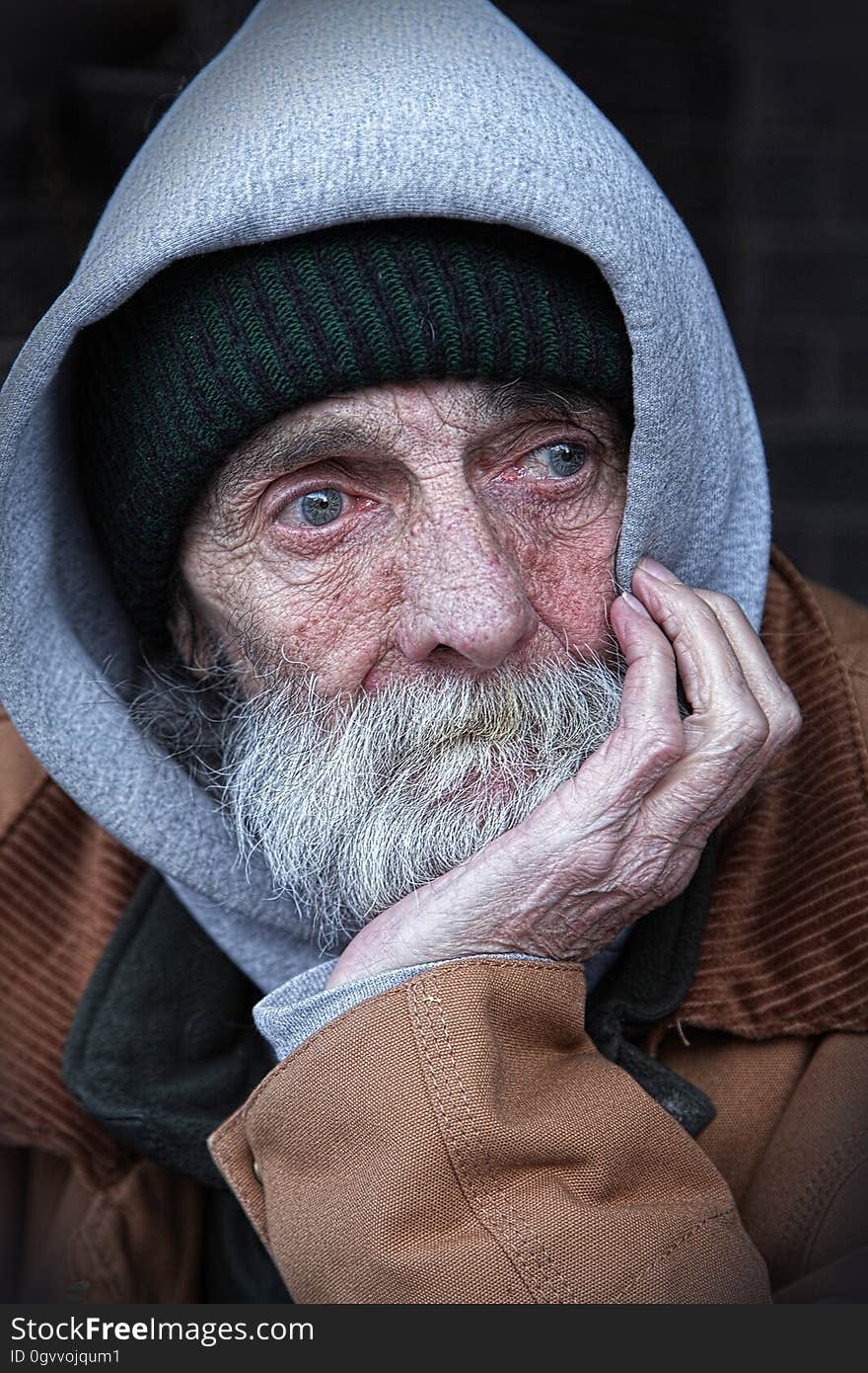 Portrait of an elderly man.