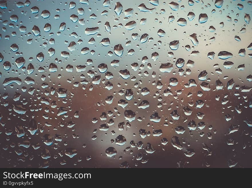 A glass with droplets on the surface. A glass with droplets on the surface.