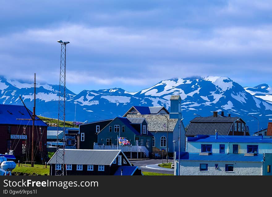 A city by the mountains. A city by the mountains.