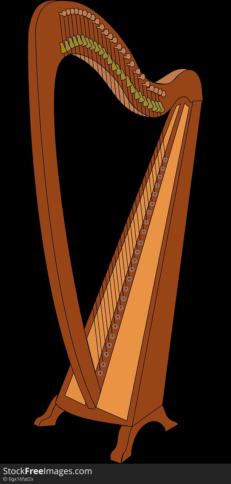 Harp, Clàrsach, Konghou, Musical Instrument