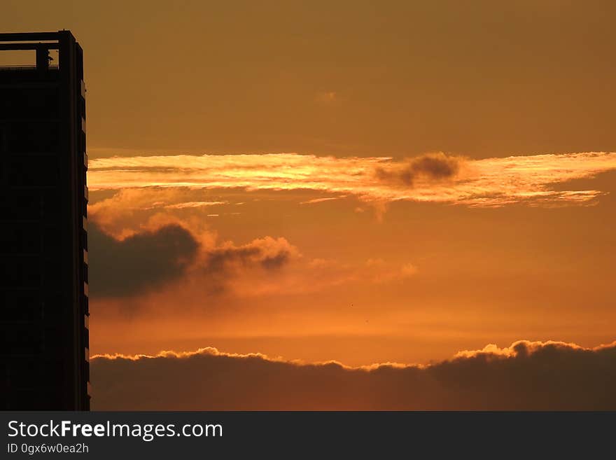 Cloud, Sky, Atmosphere, Afterglow, Amber, Orange