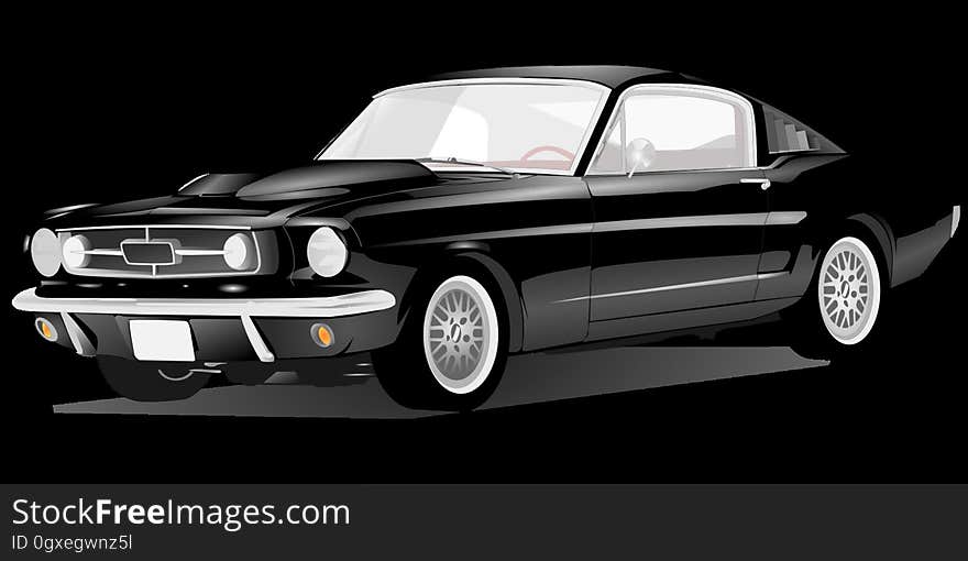 Car, Vehicle, Automotive Design, Black And White