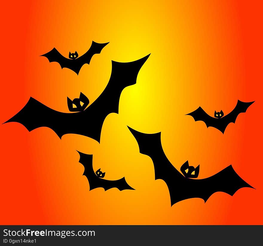 Mammal, Bat, Leaf, Orange