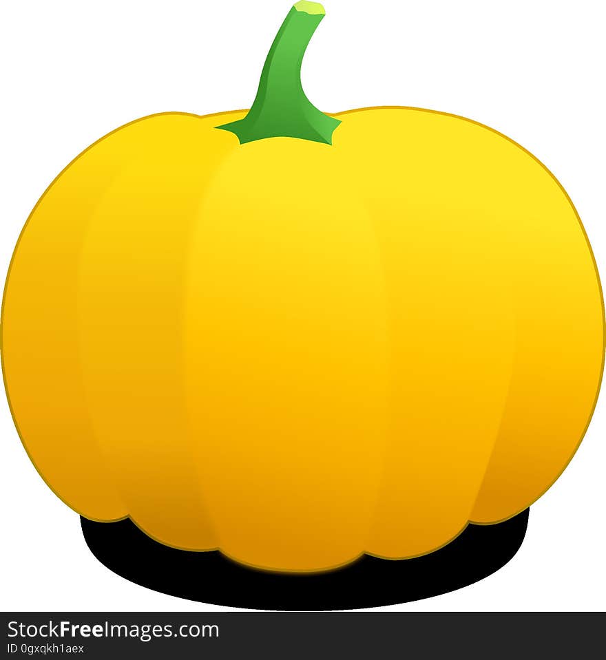 Produce, Yellow, Fruit, Pumpkin