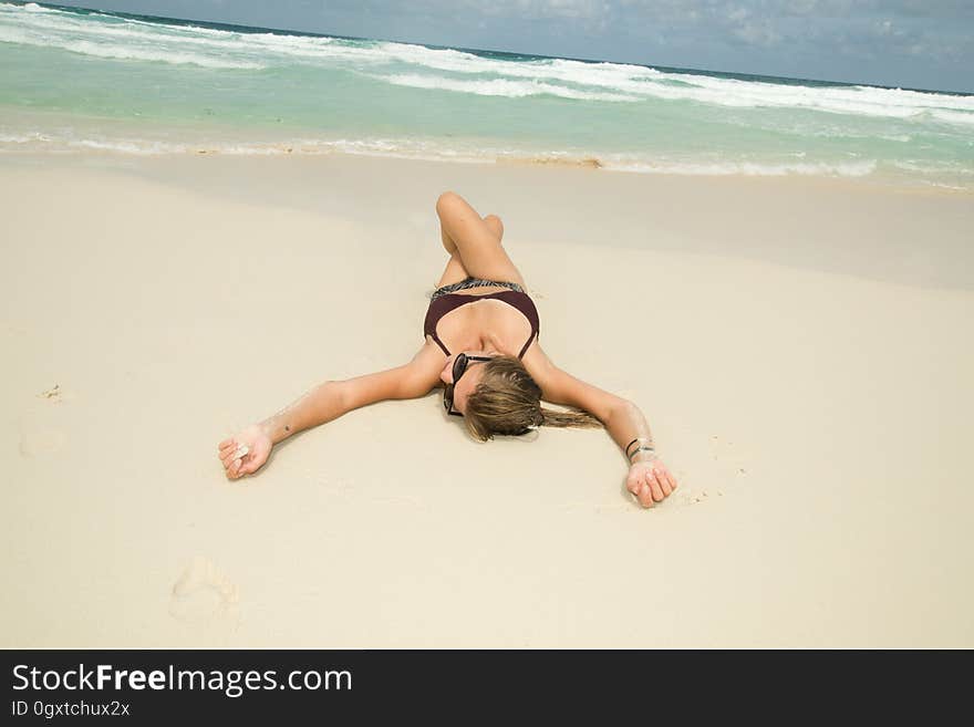 girl on the beach