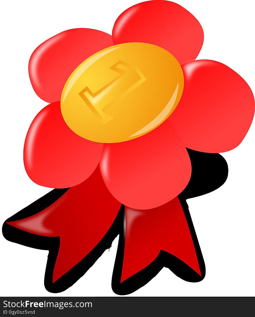 Red, Flower, Orange, Clip Art