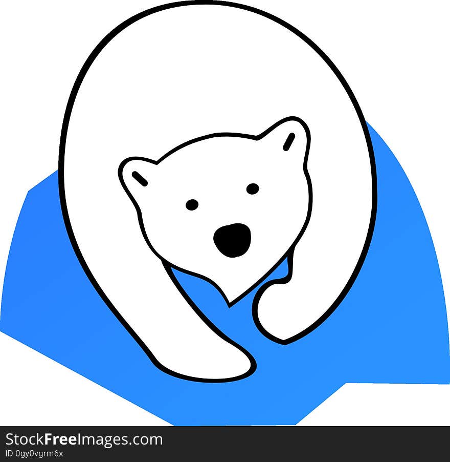 White, Bear, Clip Art, Black And White