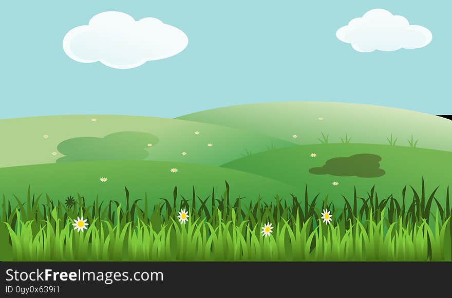 Grassland, Green, Ecosystem, Nature