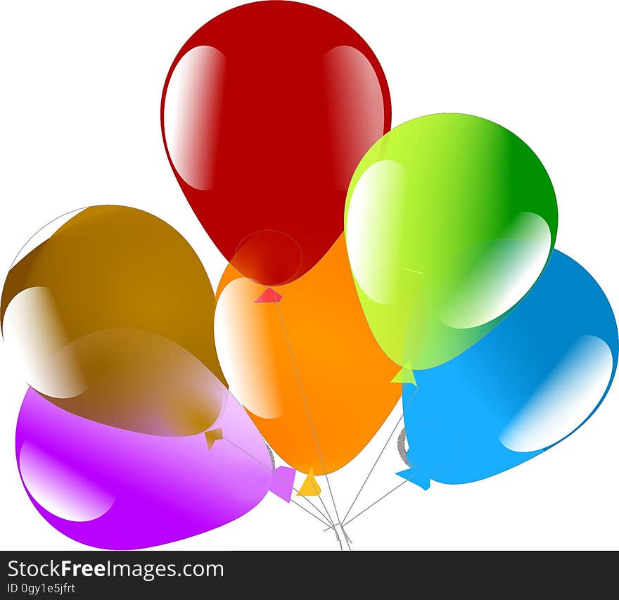 Balloon, Yellow, Heart, Clip Art