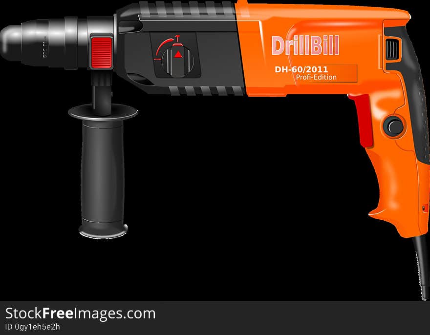 Orange, Drill, Hardware, Product