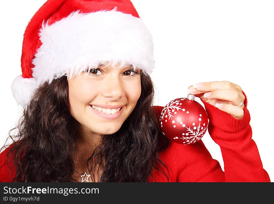 Santa Claus, Christmas, Smile, Headgear