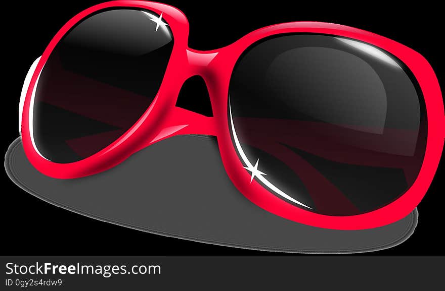 Eyewear, Red, Glasses, Sunglasses