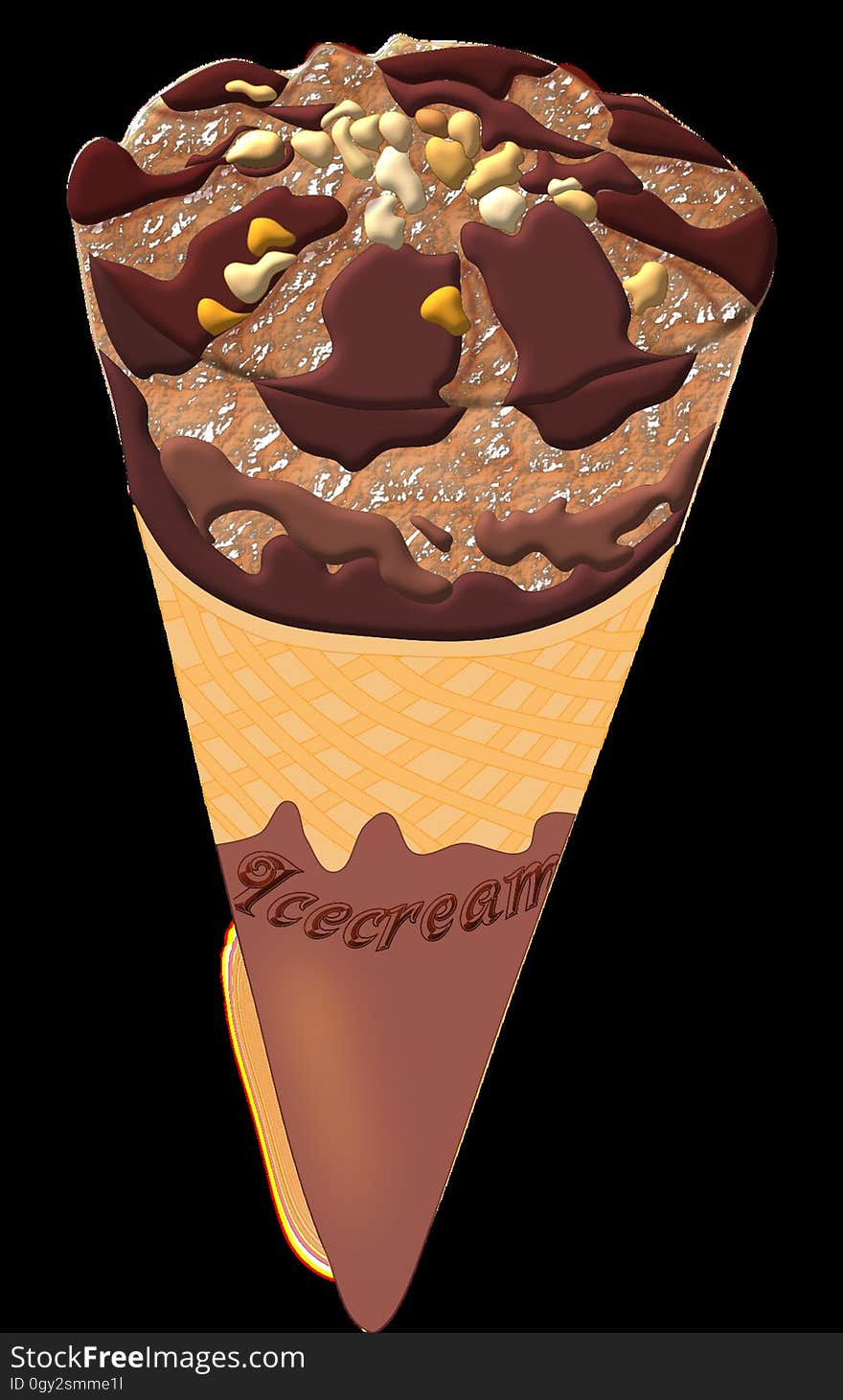 Ice Cream Cone, Ice Cream, Dessert, Food