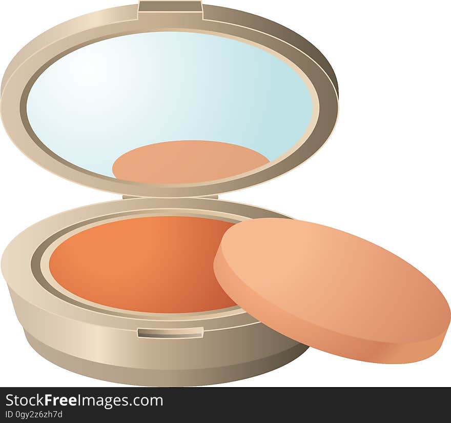 Face Powder, Orange, Cosmetics, Peach