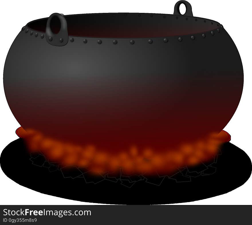 Orange, Cookware And Bakeware, Product Design, Cauldron