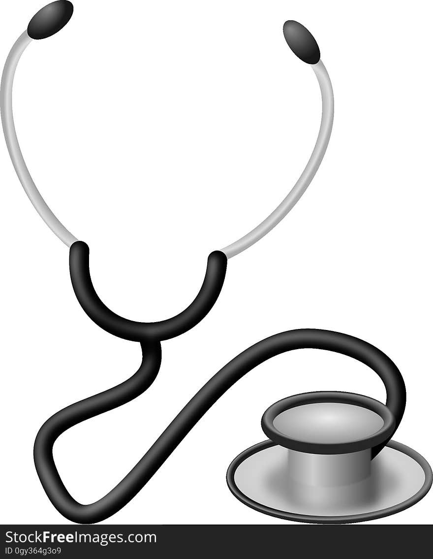 Stethoscope, Black And White, Product, Product Design