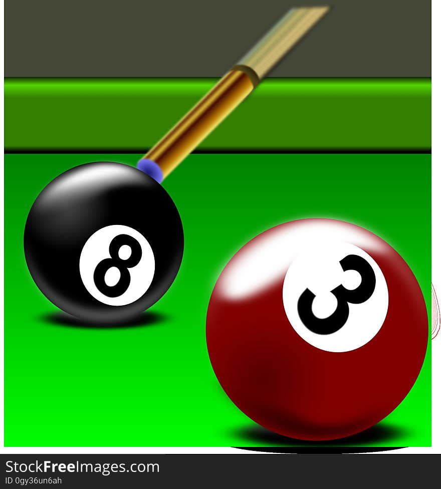 Billiard Ball, Eight Ball, Games, Product