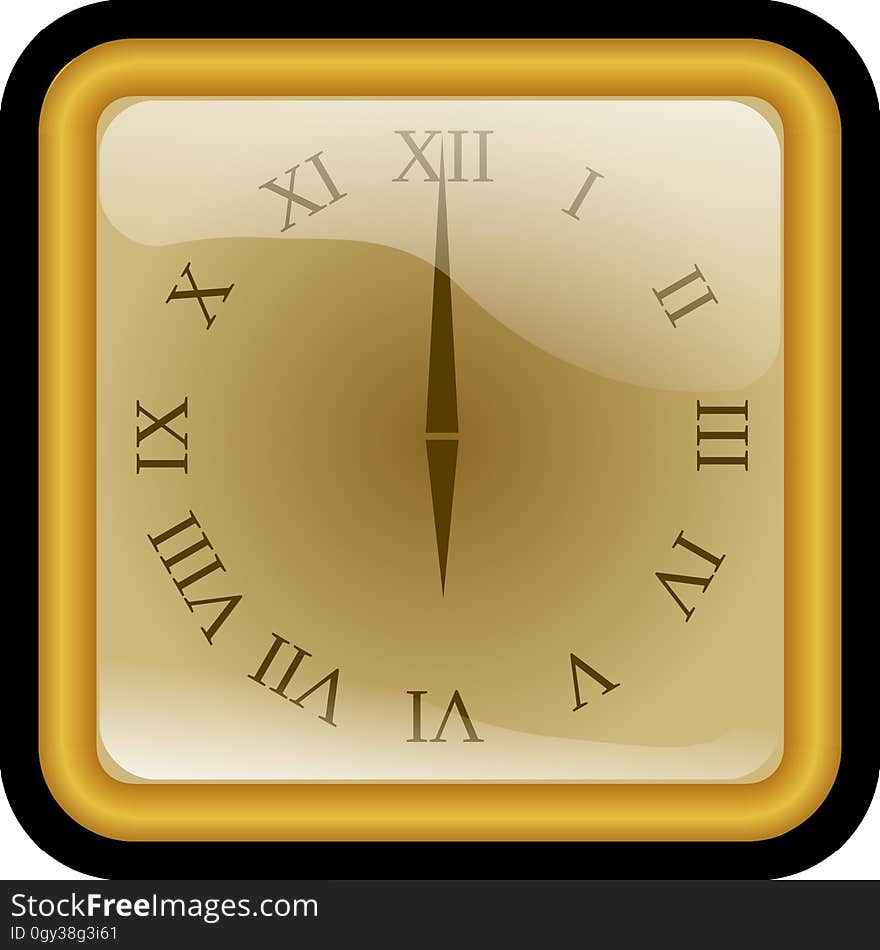 Yellow, Font, Product Design, Clock