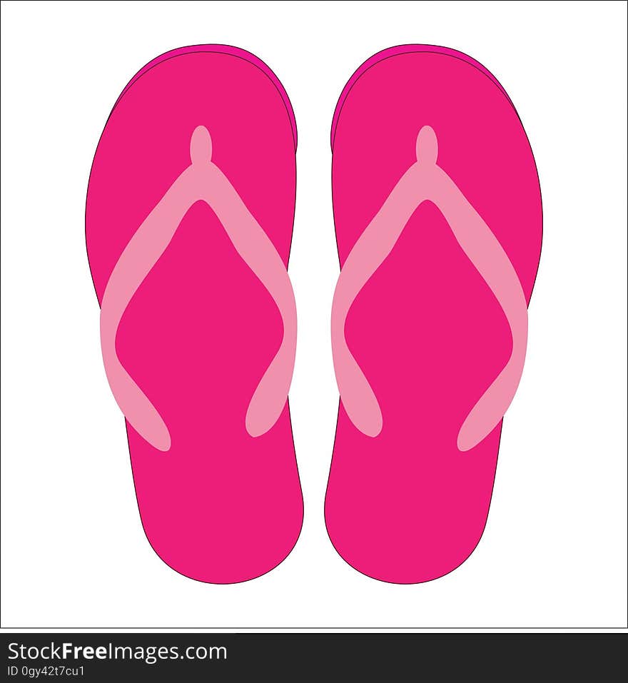 Footwear, Flip Flops, Pink, Shoe