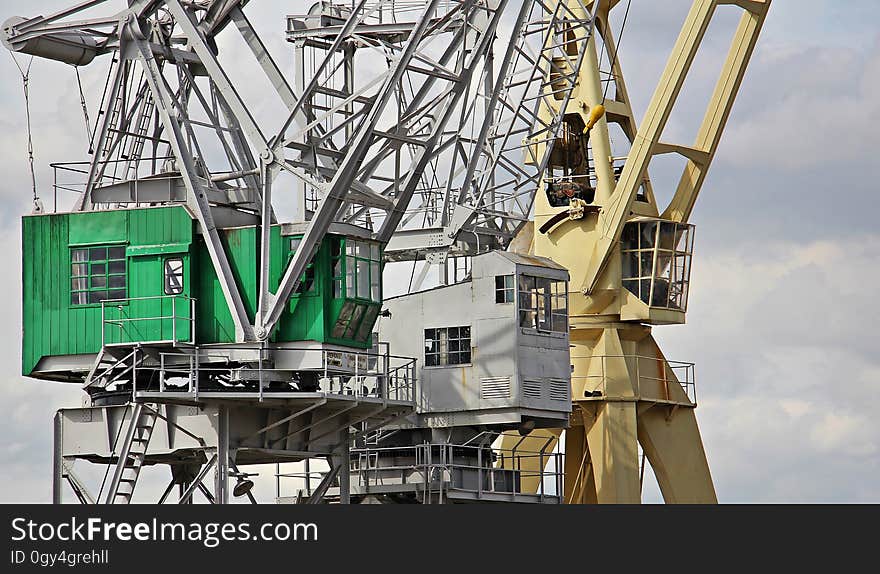 Crane, Industry, Construction, Construction Equipment