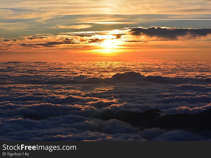 Sky, Horizon, Cloud, Sunrise