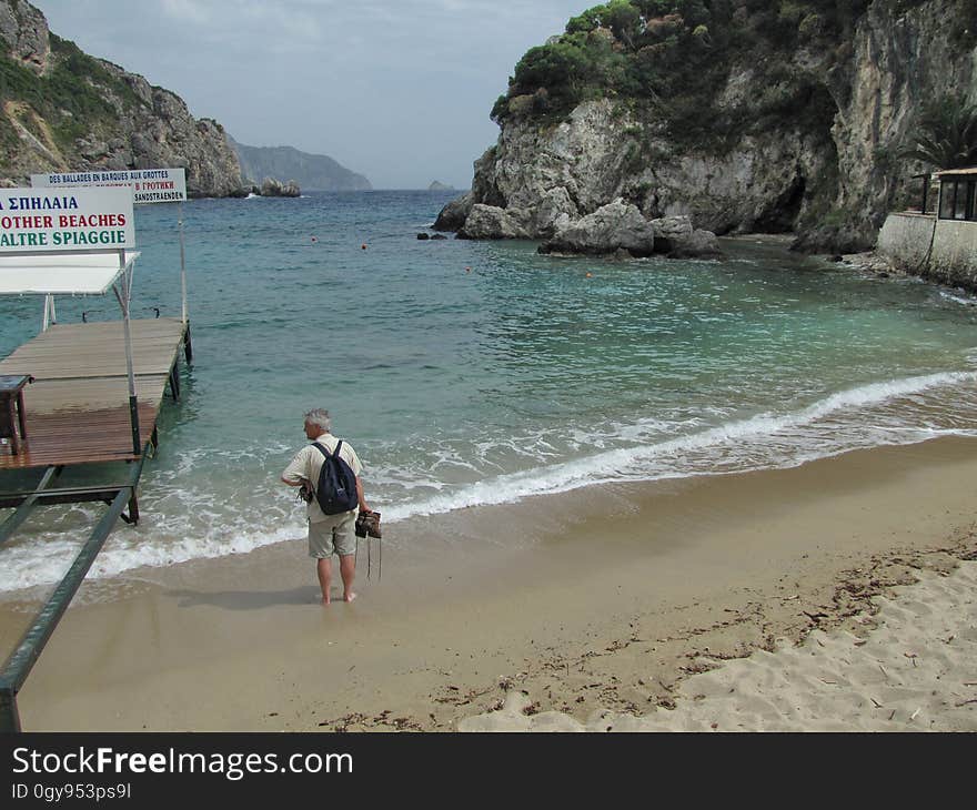 bay of Palaiokastritsa. bay of Palaiokastritsa