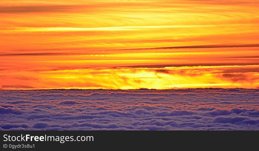 Sky, Horizon, Afterglow, Sunrise