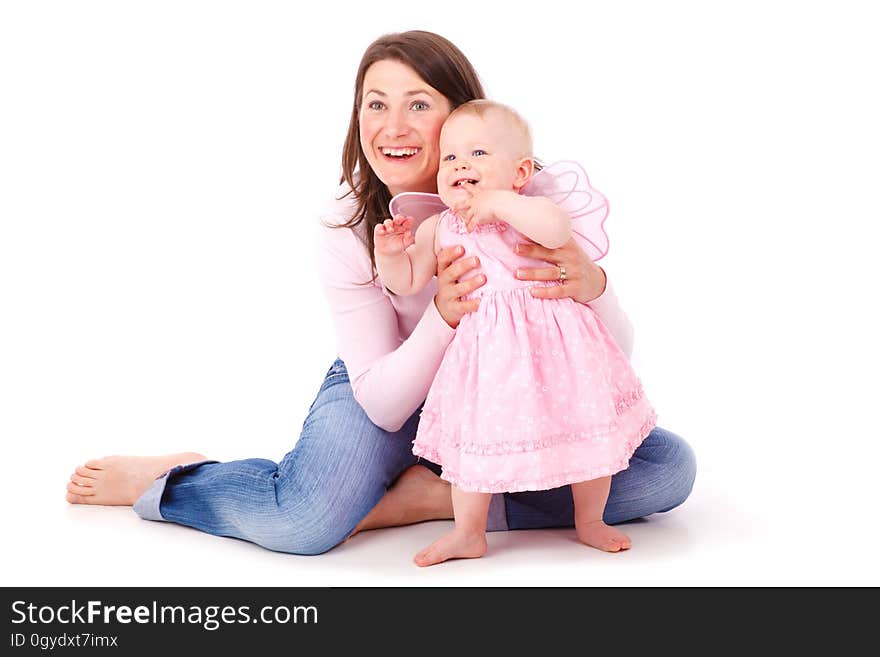 Child, Sitting, Mother, Toddler