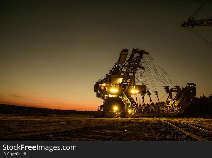 Sky, Industry, Night, Evening